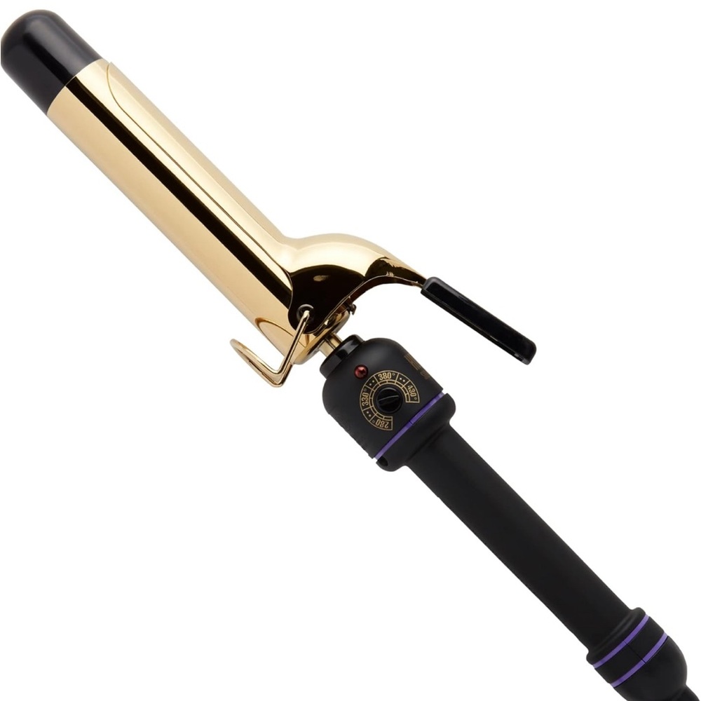 HOT TOOLS Pro Signature Gold Curling Iron | Long-Lasting Curls (1-1/4 in)